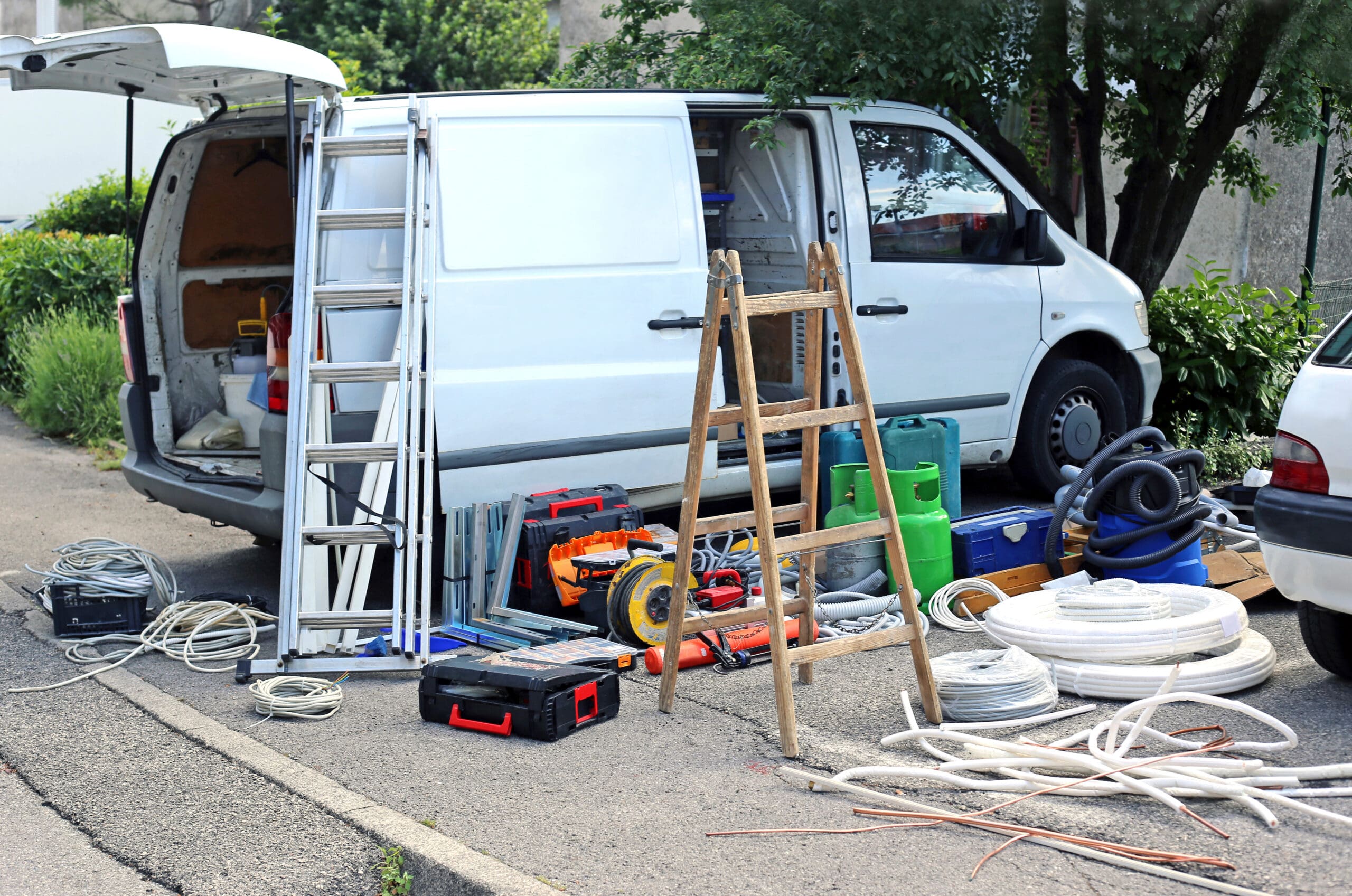 van unprotected and enticing to thieves and criminals